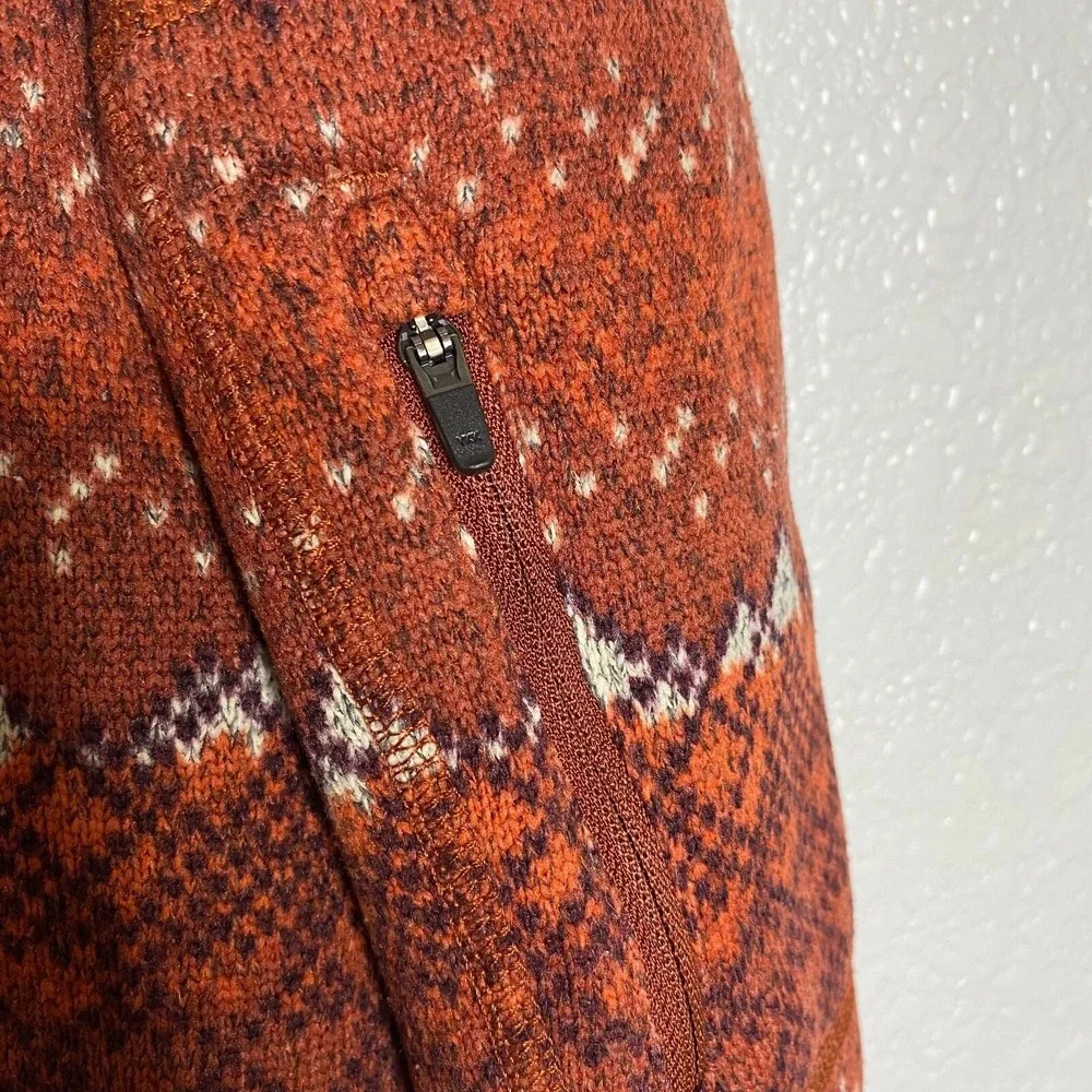 The North Face Mens Fair Isle Fleece 1/4 Zip Pullover Activewear Top‎ Sz Medium